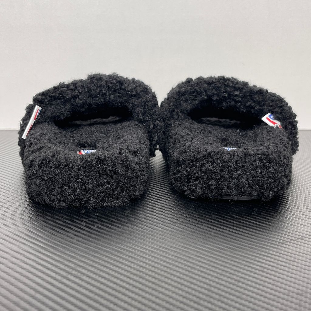 Balenciaga Furry Slide 654261 W2DO1 1096 Black Sandals