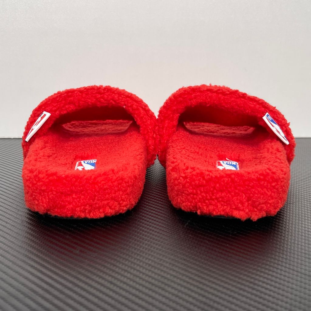 Balenciaga Furry Slide 654261 W2DO1 6596 Red Sandals