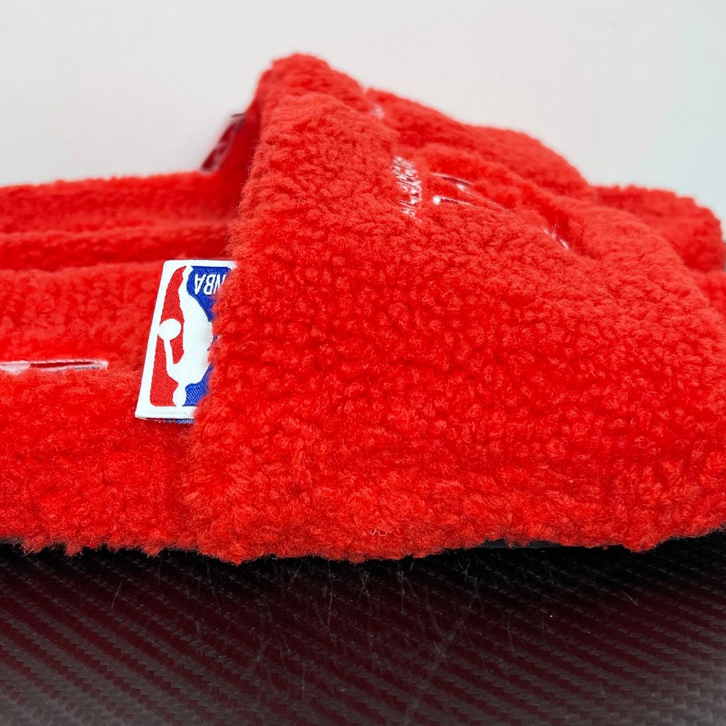 Balenciaga Furry Slide 654261 W2DO1 6596 Red Sandals