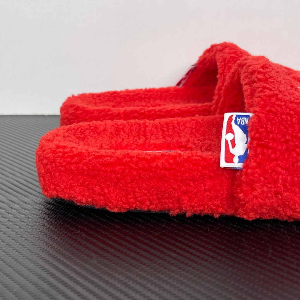 Balenciaga Furry Slide 654261 W2DO1 6596 Red Sandals