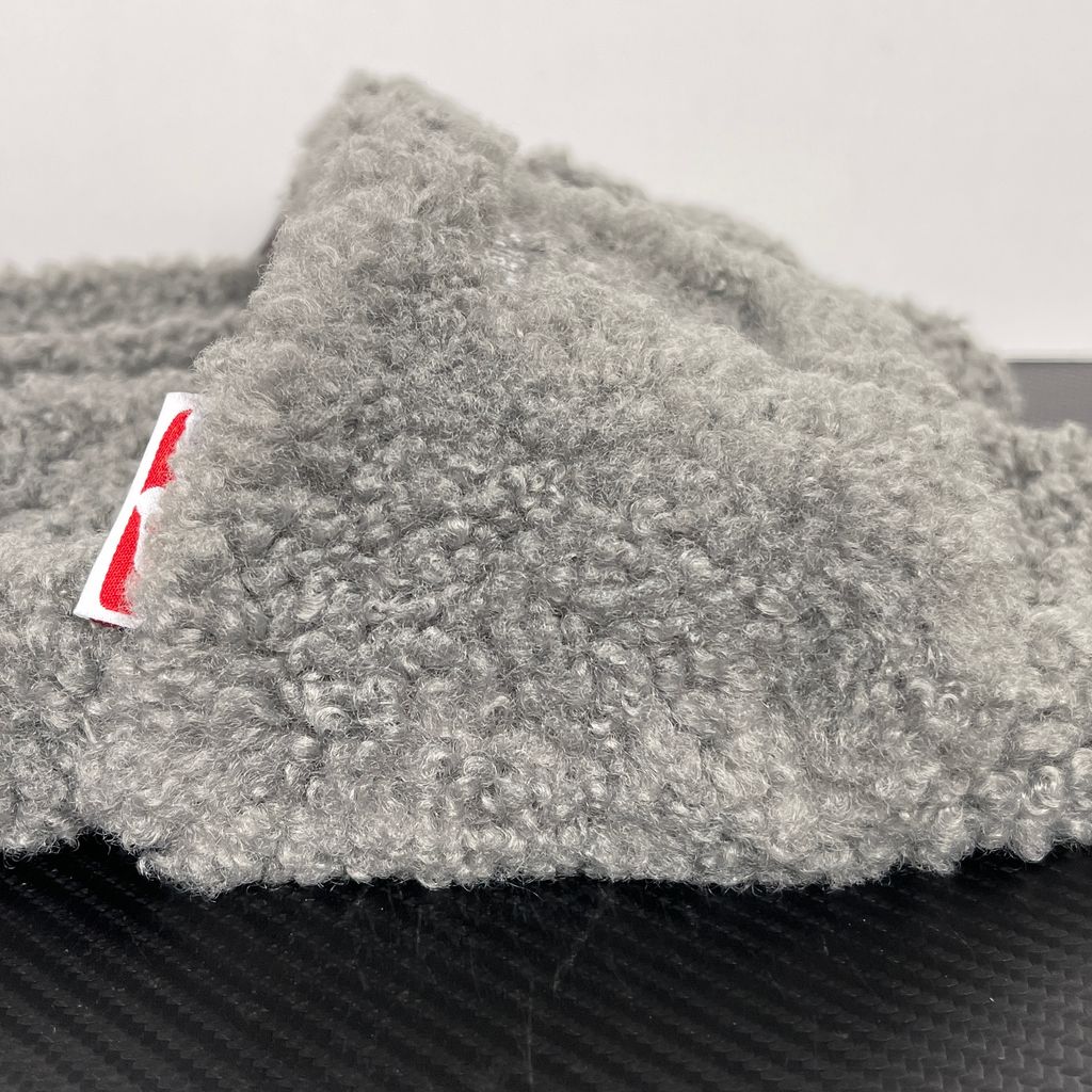 Balenciaga Furry Slide 654261 W2DO1 1596 Grey Sandals