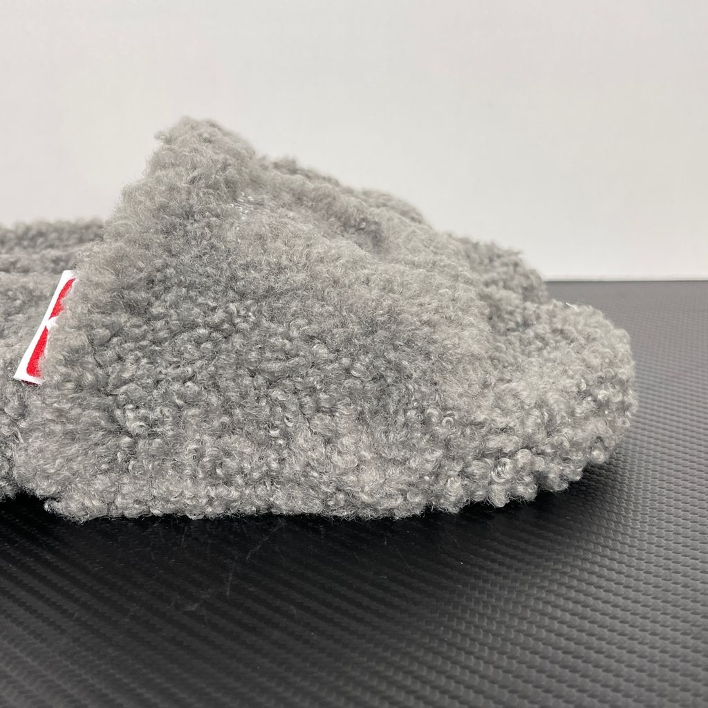 Balenciaga Furry Slide 654261 W2DO1 1596 Grey Sandals