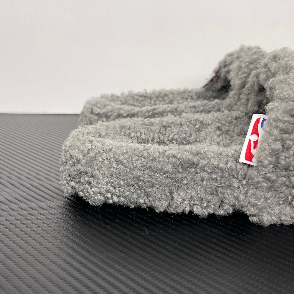 Balenciaga Furry Slide 654261 W2DO1 1596 Grey Sandals