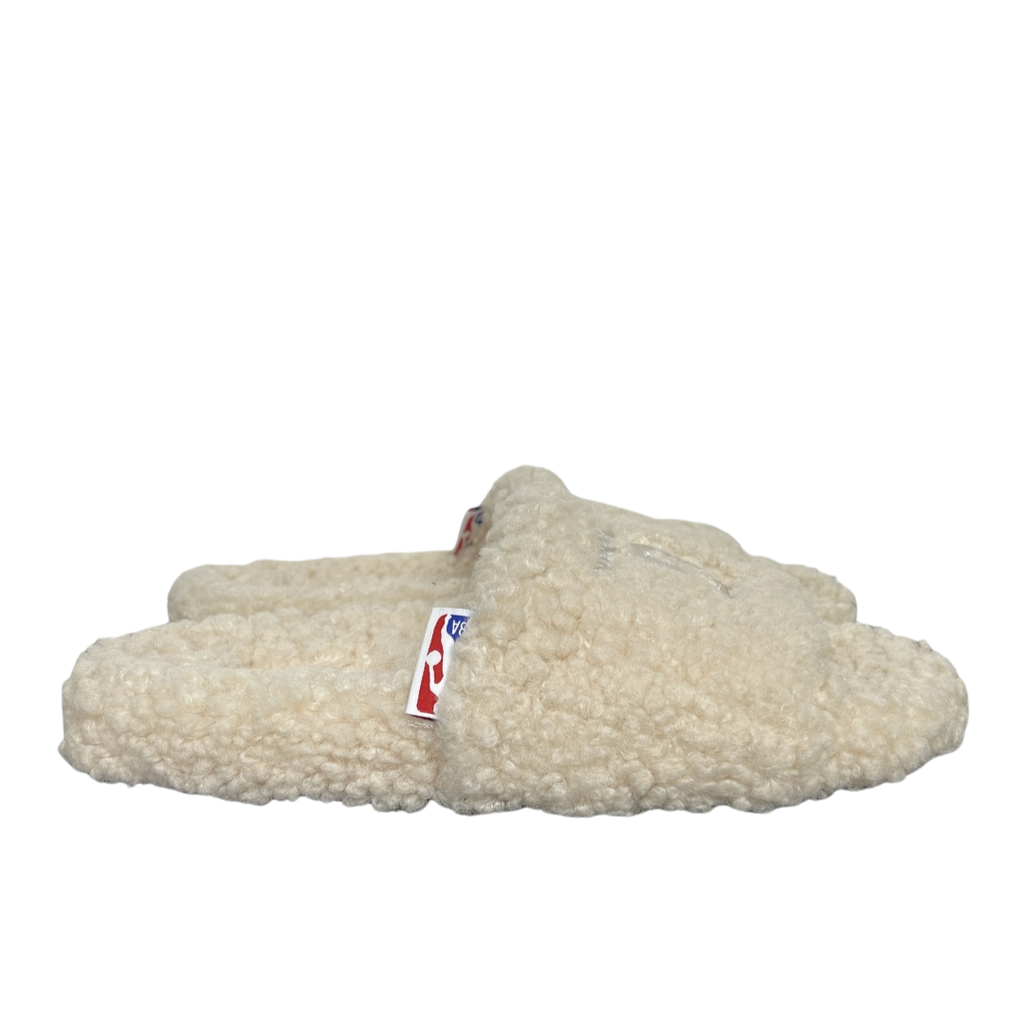 Balenciaga Furry Slide 654261 W2DO1 9796 Beige Sandals
