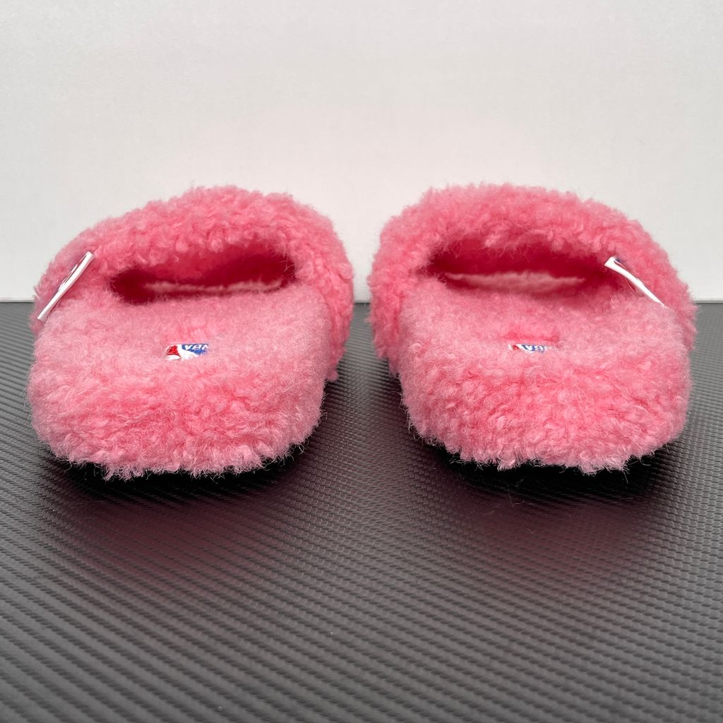 Balenciaga Furry Slide 654261 W2DO1 5596 Sweet Pink Sandals