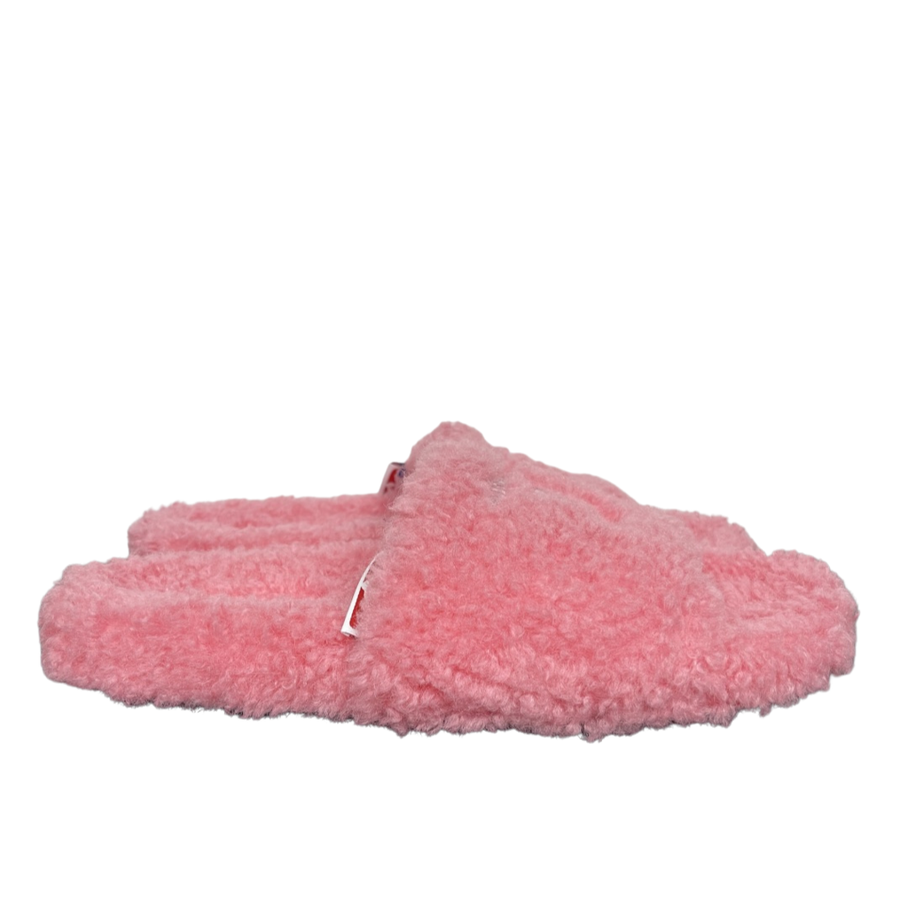 Balenciaga Furry Slide 654261 W2DO1 5596 Sweet Pink Sandals