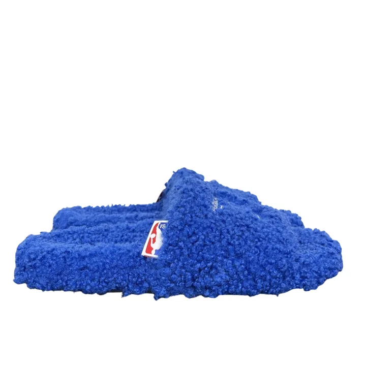 Balenciaga Furry Slide 654261 W2DO1 4096 Blue Sandals