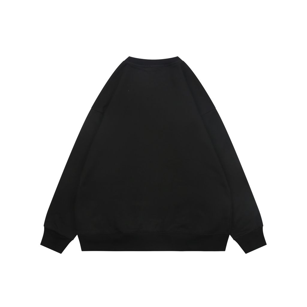 LOEWE large openwork flower logo embroidered crew neck sweatshirt 400g combed cotton dimensional embroidery relaxed fit sizes S-XL