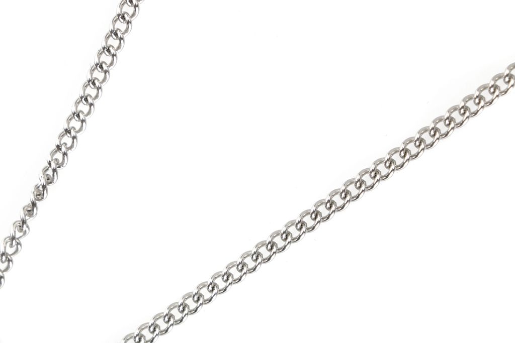 Louis Vuitton Monogram jacket charm necklace silver plated white copper lucky symbol pendant vintage silver tone adjustable 50 55 60cm