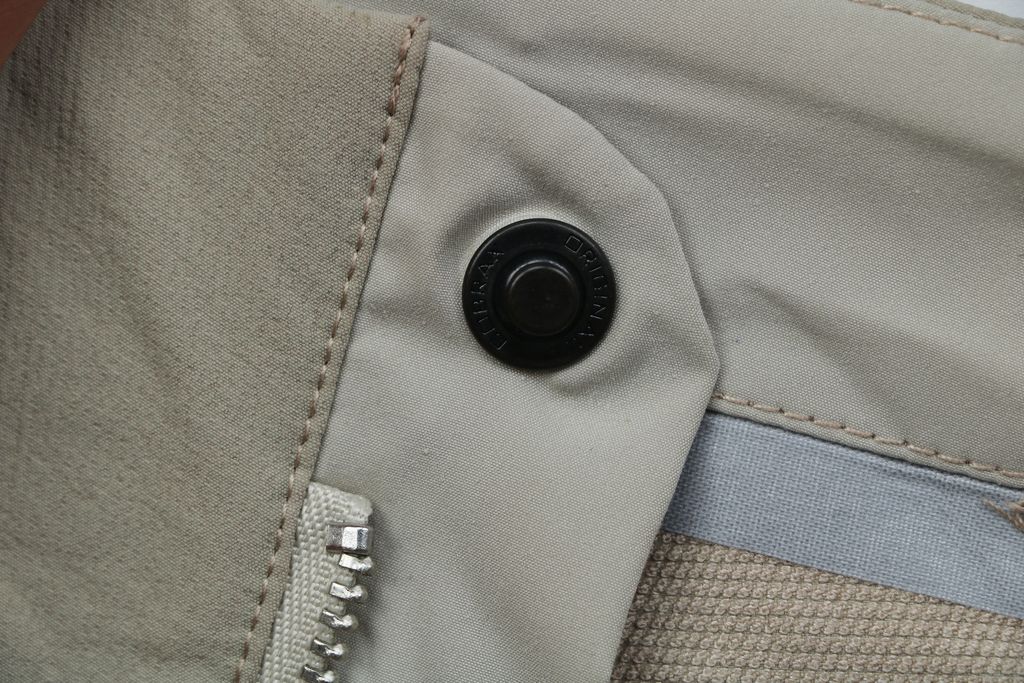 Corbel Pant khaki outdoor seam taped softshell pants 56% nylon 34% polyester 10% elastane four way stretch FC0 DWR UPF50 fleece backed sizes 30-33