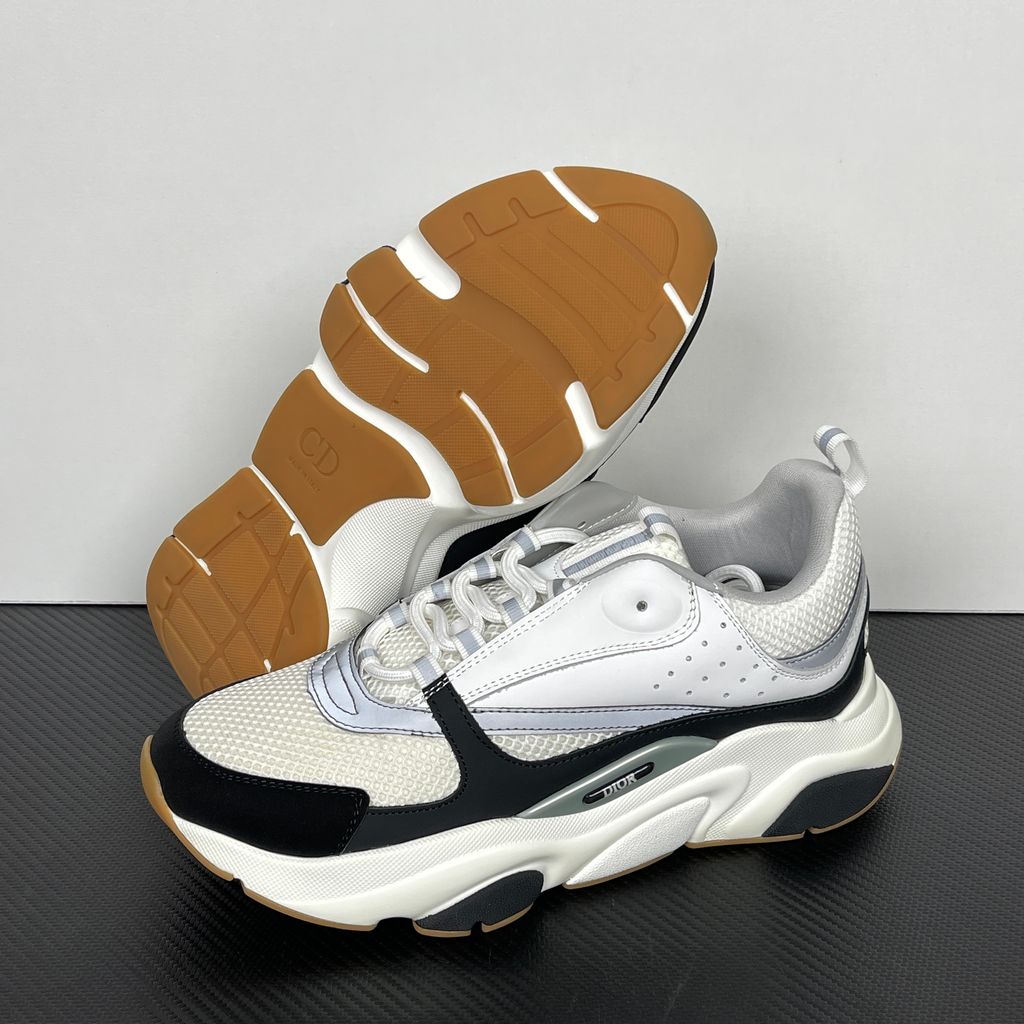 Dior B22 3SN231YKB-H968 White Black Grey Men's Sneakers