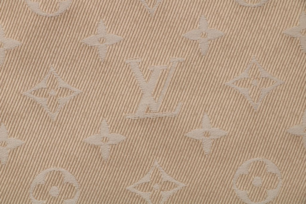 Louis Vuitton small logo Monogram diamond reversible jacket 75D polyester nylon cotton blend jacquard embossed PU leather collar relaxed fit sizes 46 48 50 52