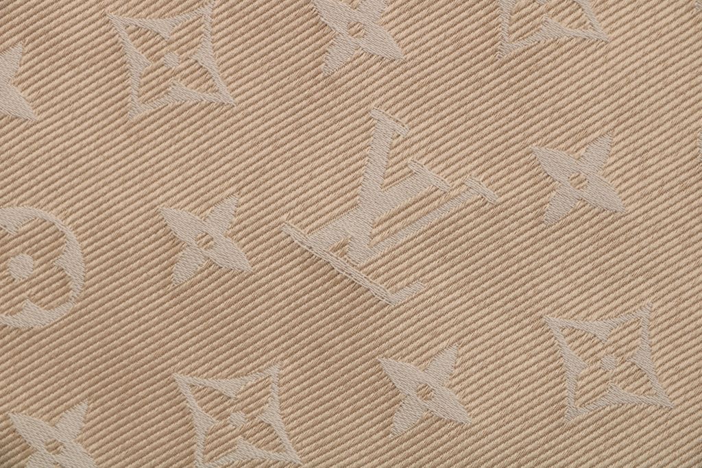 Louis Vuitton small logo Monogram diamond reversible jacket 75D polyester nylon cotton blend jacquard embossed PU leather collar relaxed fit sizes 46 48 50 52