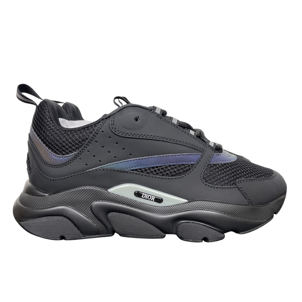 Dior B22 3SN231YIX-H963 Reflective Black Men's Sneakers
