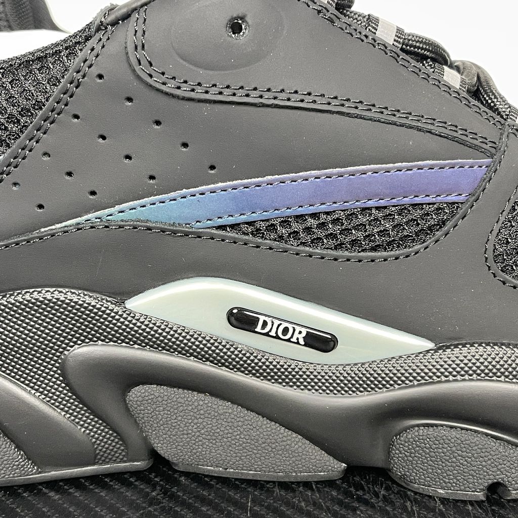 Dior B22 3SN231YIX-H963 Reflective Black Men's Sneakers