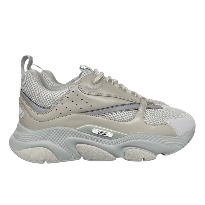 Dior B22 3SN231ZNG Grey Beige Calf Mesh Men's Sneakers