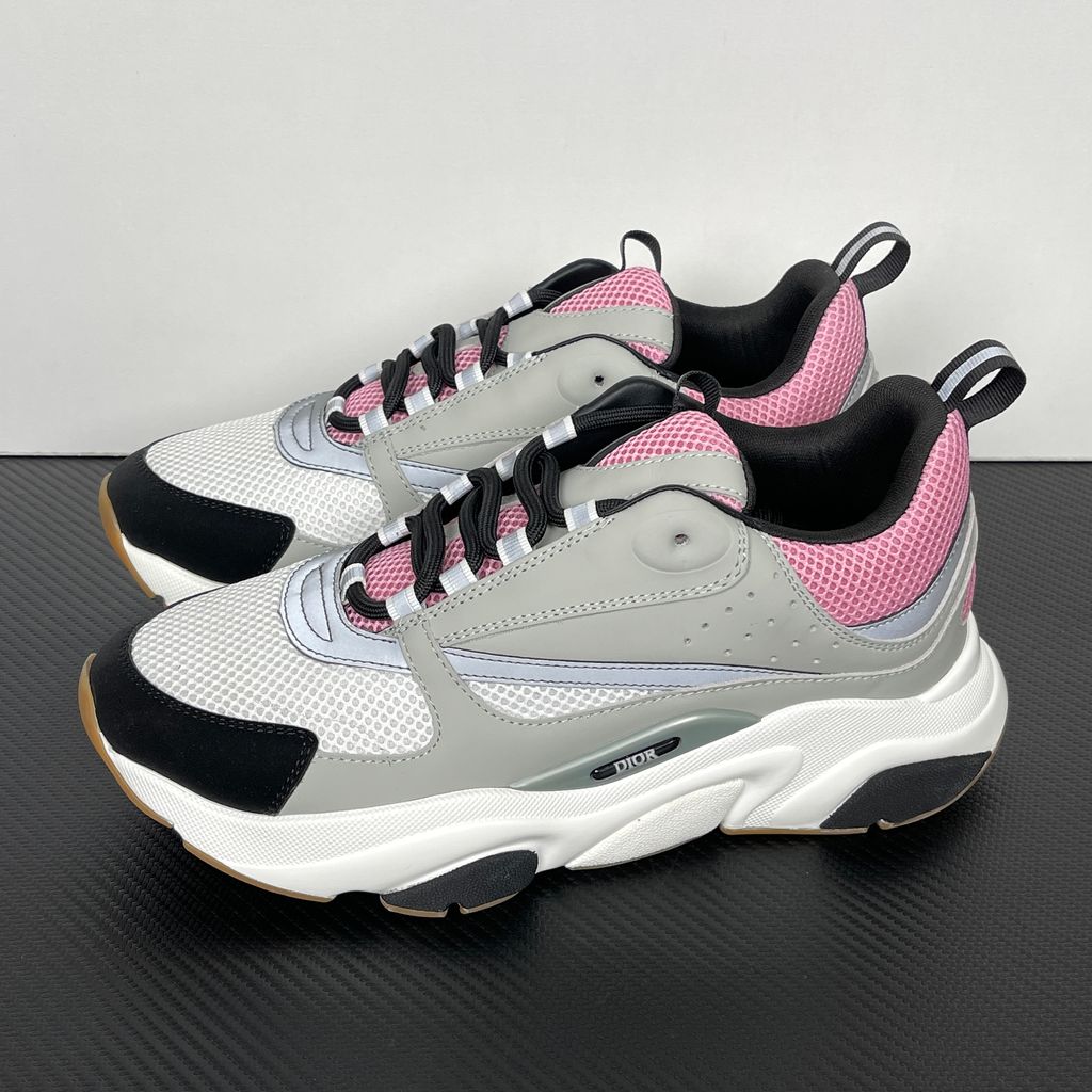Dior B22 3SN231YKB H069 Grey Pale Pink Men's Sneakers