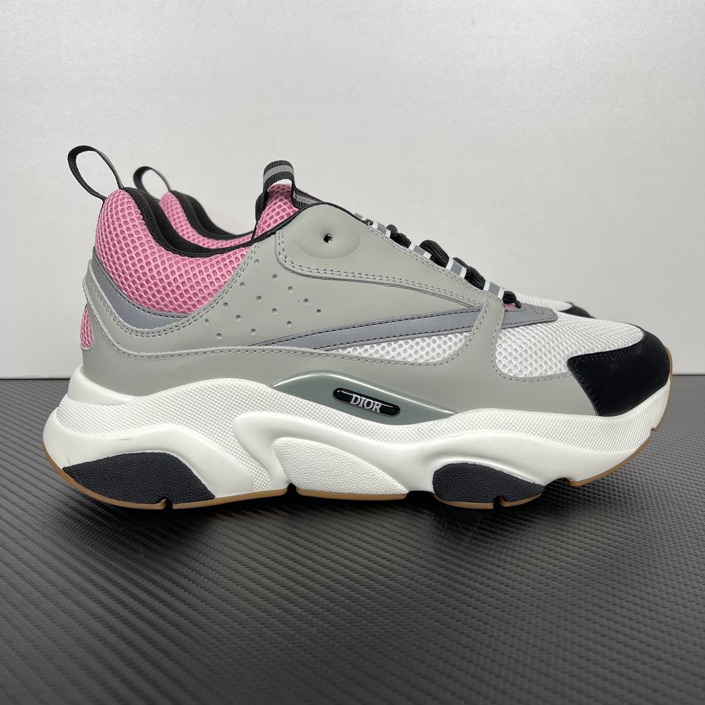 Dior B22 3SN231YKB H069 Grey Pale Pink Men's Sneakers