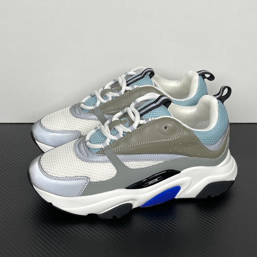 Dior B22 3SN231YXX H865 White Blue Grey Men's Sneakers