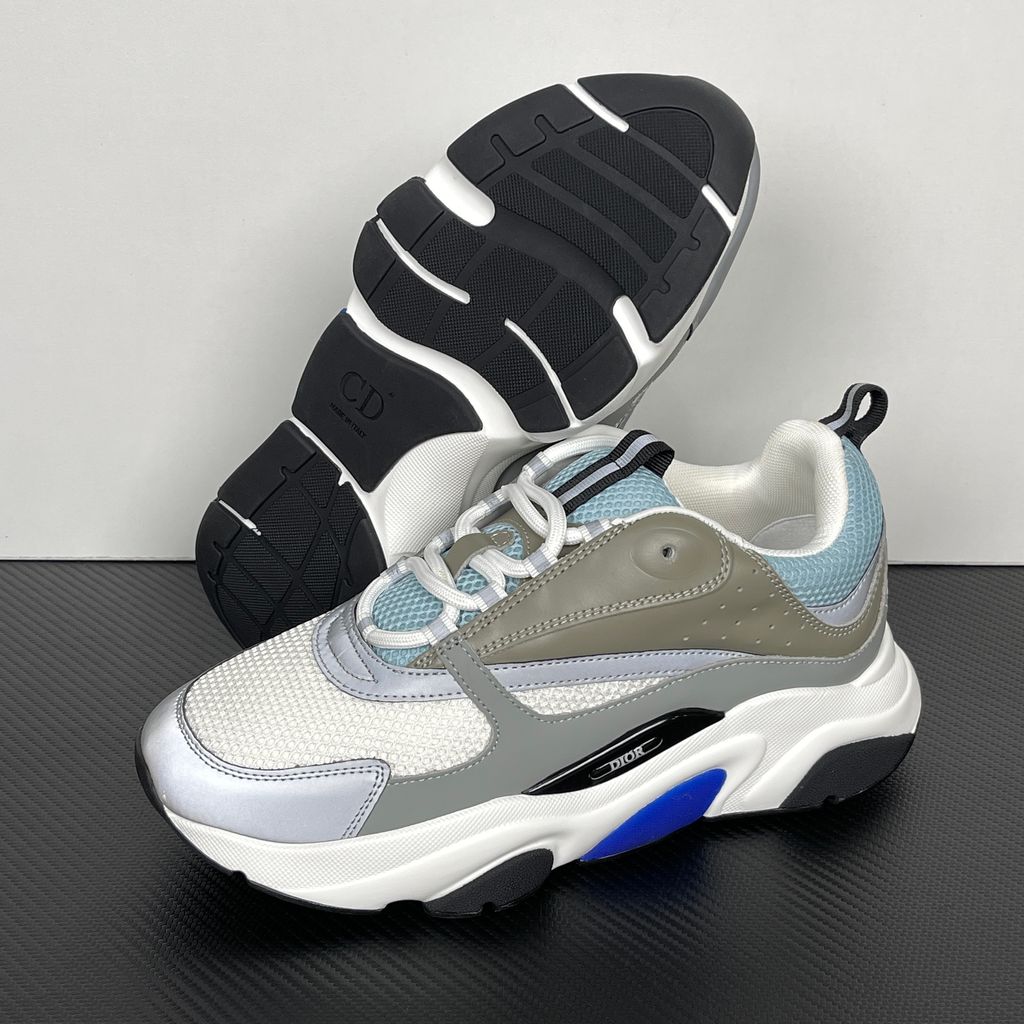 Dior B22 3SN231YXX H865 White Blue Grey Men's Sneakers