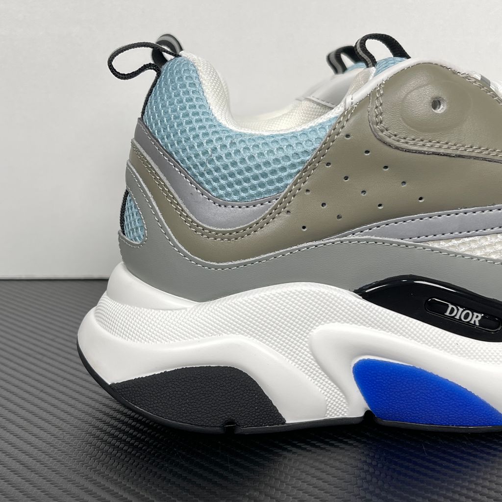 Dior B22 3SN231YXX H865 White Blue Grey Men's Sneakers