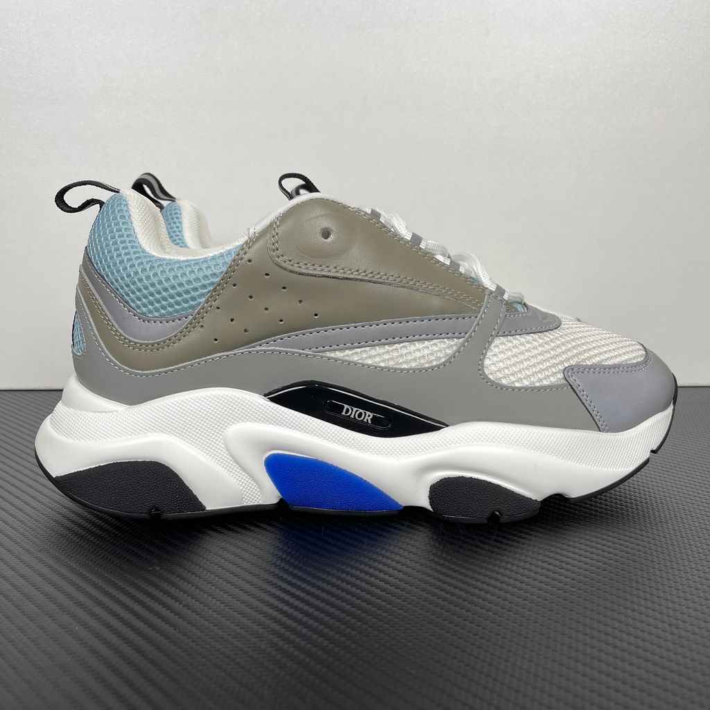 Dior B22 3SN231YXX H865 White Blue Grey Men's Sneakers