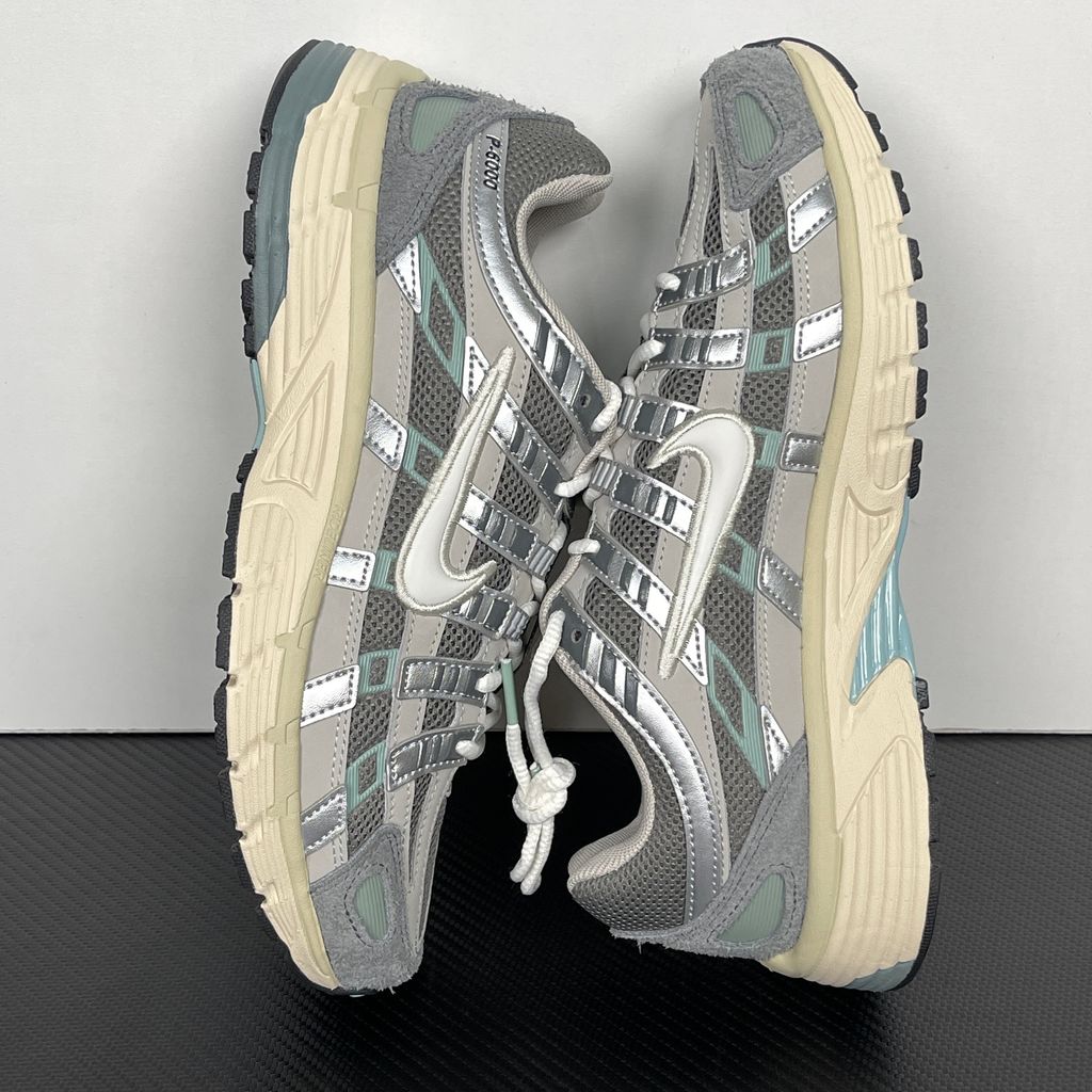 Nike P-6000 FN7509-029 Flat Pewter Metallic Silver Shoes