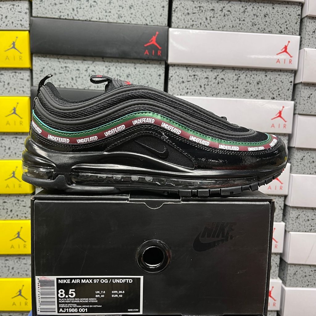 Undefeated Nike Air Max 97 AJ1986-001 Black Men's Shoes