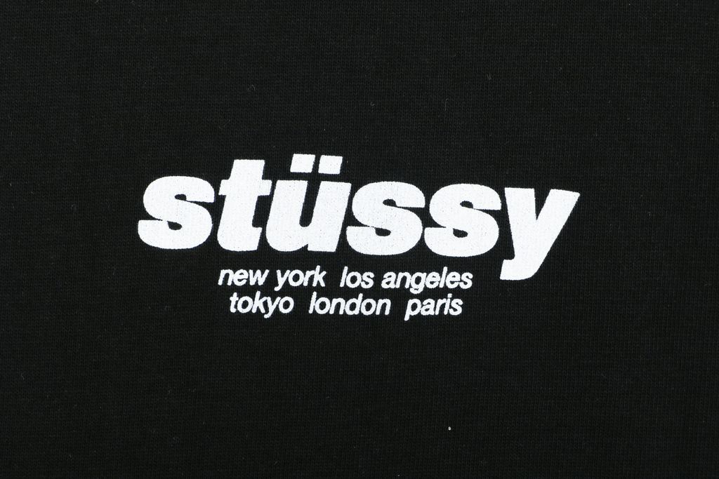 Stussy red dice print long sleeve T-shirt 230gsm combed cotton two-stage washed digital direct print relaxed fit sizes S-XL