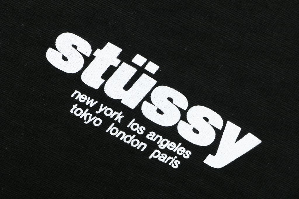 Stussy red dice print long sleeve T-shirt 230gsm combed cotton two-stage washed digital direct print relaxed fit sizes S-XL