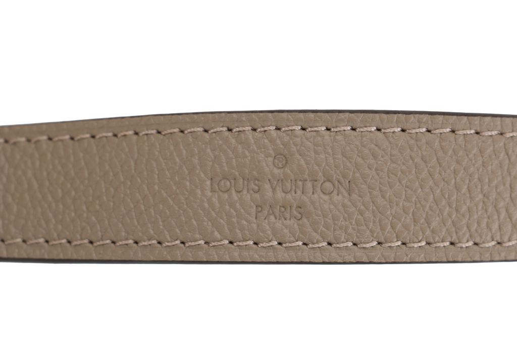 Louis Vuitton Diane cream Monogram Empreinte embossed leather baguette messenger bag removable jacquard shoulder strap leather strap crossbody bag 25x15x9cm