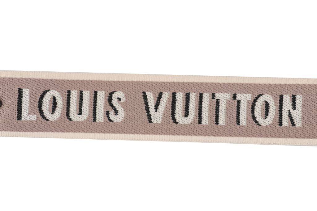 Louis Vuitton Diane cream Monogram Empreinte embossed leather baguette messenger bag removable jacquard shoulder strap leather strap crossbody bag 25x15x9cm