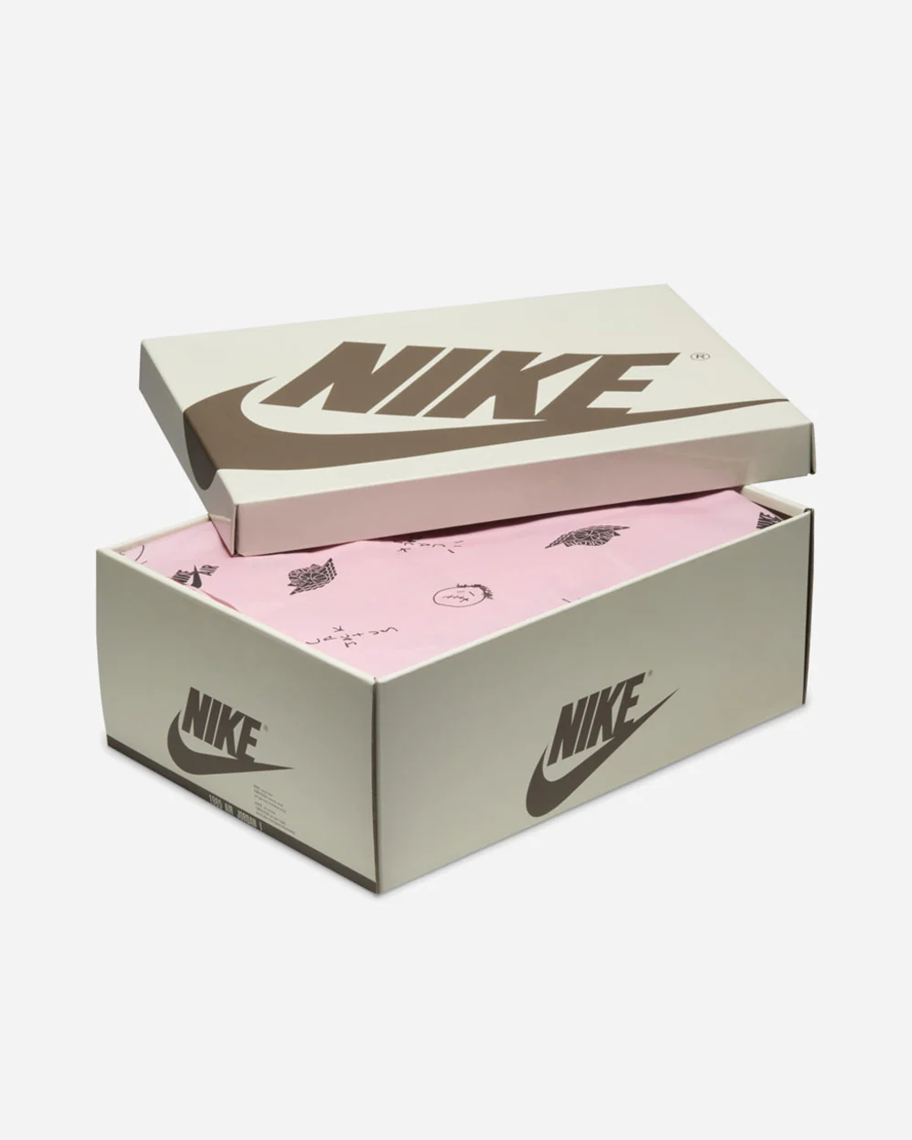 Travis Scott x Air Jordan 1 Low OG SP shoe box packaging