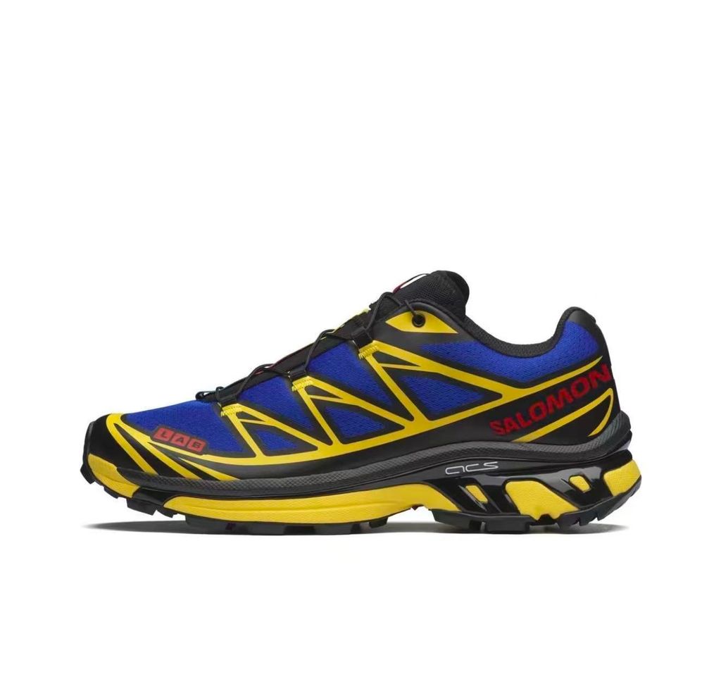 Salomon x JJJJound XT-6 Blue Lemon side view