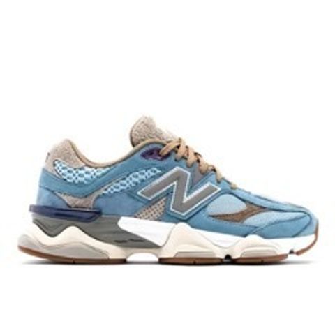 New Balance 9060 blue sneakers side view