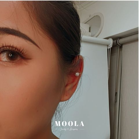 天然珍珠耳骨夾2