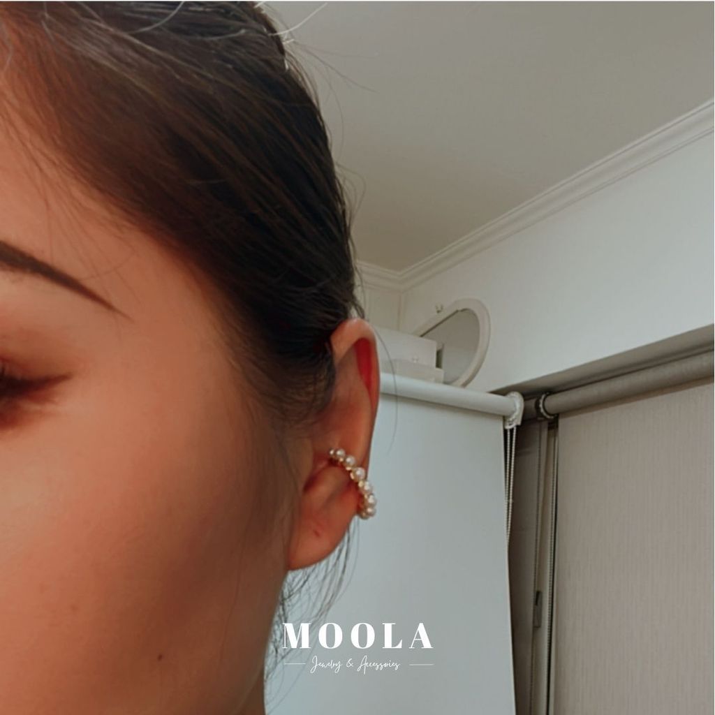 天然珍珠耳骨夾5