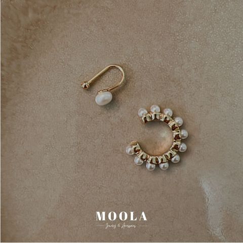 天然珍珠耳骨夾1