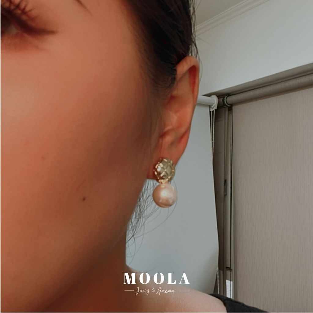 波蘿翁來珍珠耳夾3