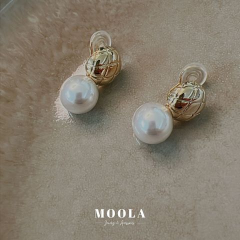 波蘿翁來珍珠耳夾1