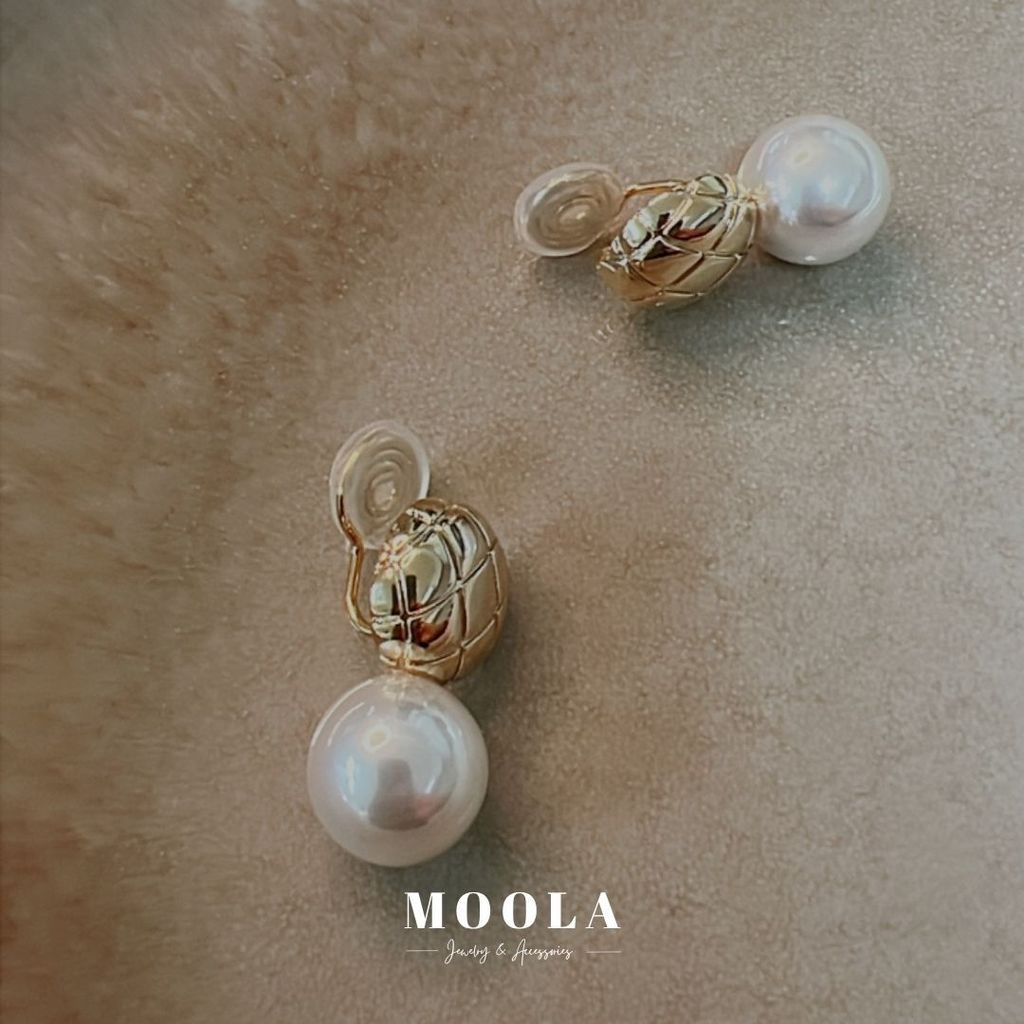波蘿翁來珍珠耳夾2