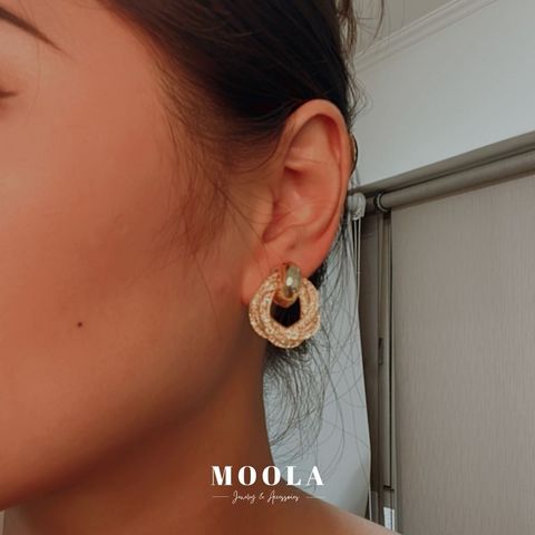 氣質扭結圈耳夾2