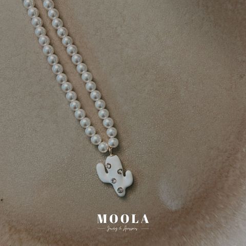 珍珠仙人掌項鍊1