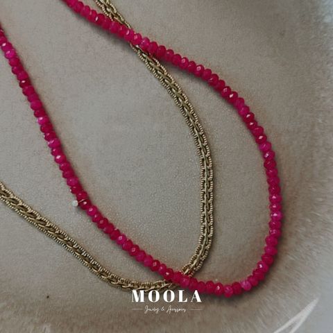 編織與火龍果項鍊1