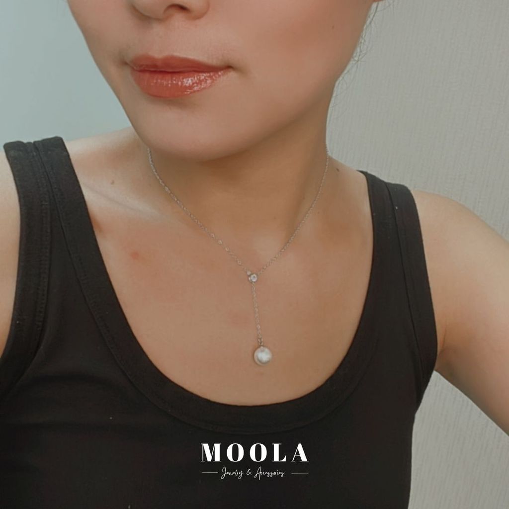 Y自珍珠鋯石項鍊3