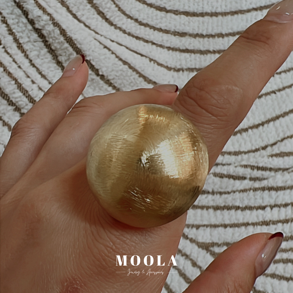 法國！霧面大圓圓戒指2