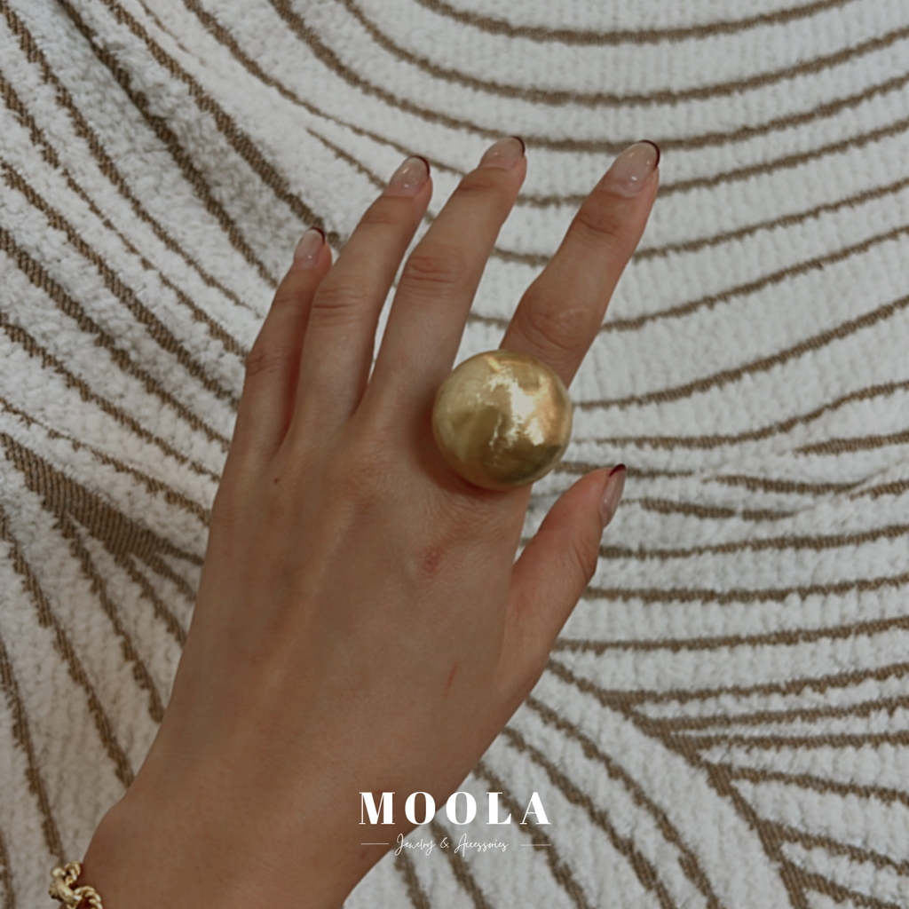 法國！霧面大圓圓戒指3