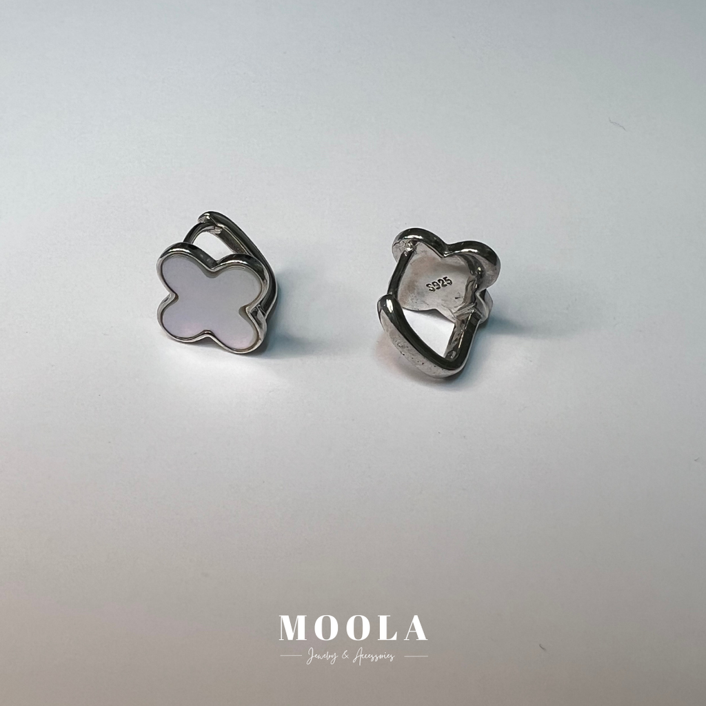 s925幸運草耳環2