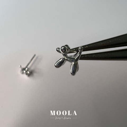 s925迷你空氣狗耳環2