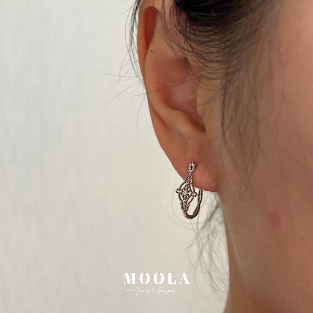 s925雷絲簍空耳環5